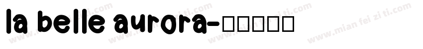 la belle aurora字体转换